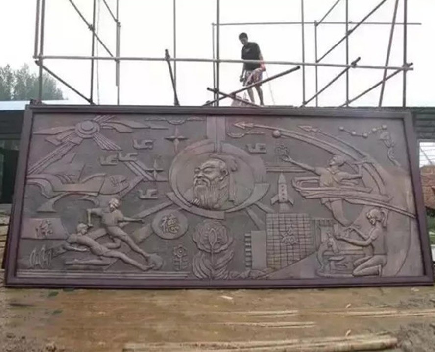 學校主題鍛銅浮雕